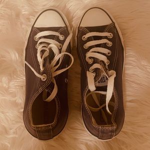 Converse Distressed Blue Sneakers